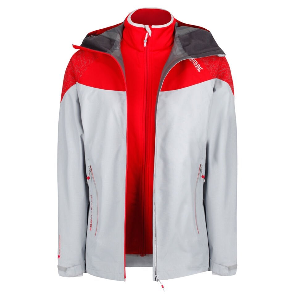 Regatta Carletta II 3in1 Kadın Ceket-KIRMIZI-GRİ