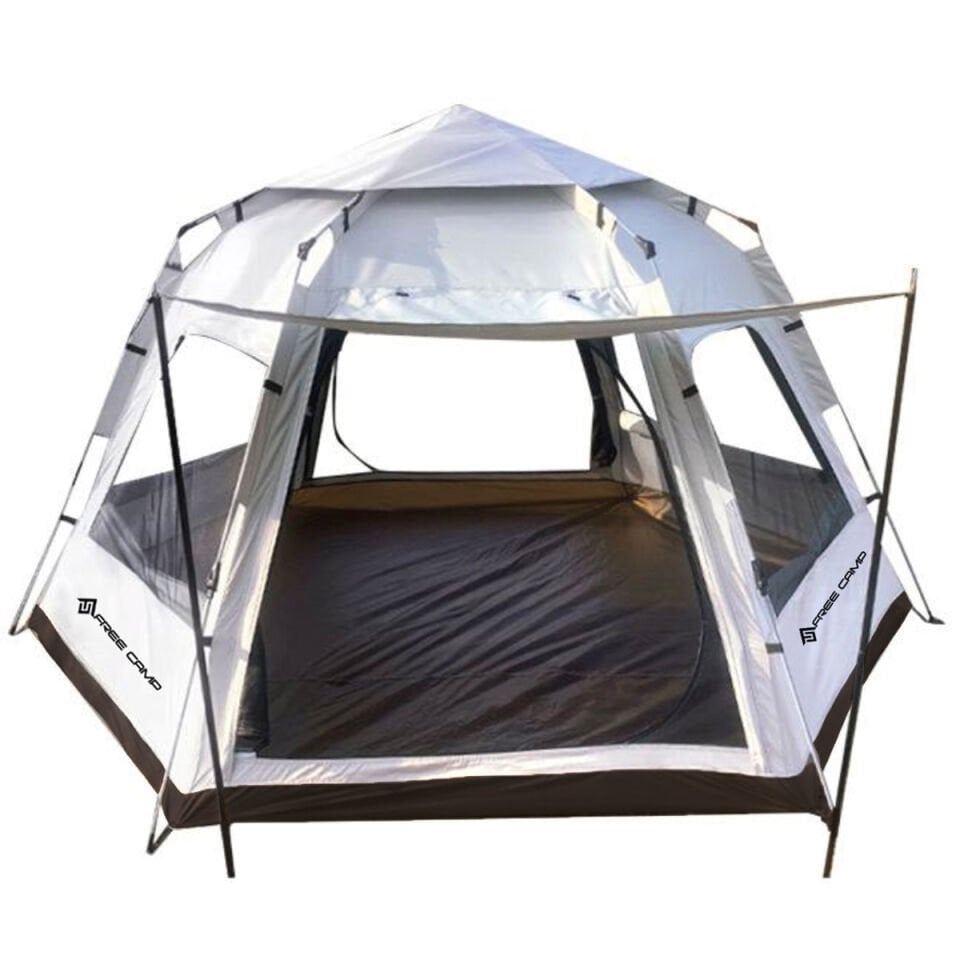 FreeCamp Zenica 6 Kişilik Otomatik Çadır-BEYAZ