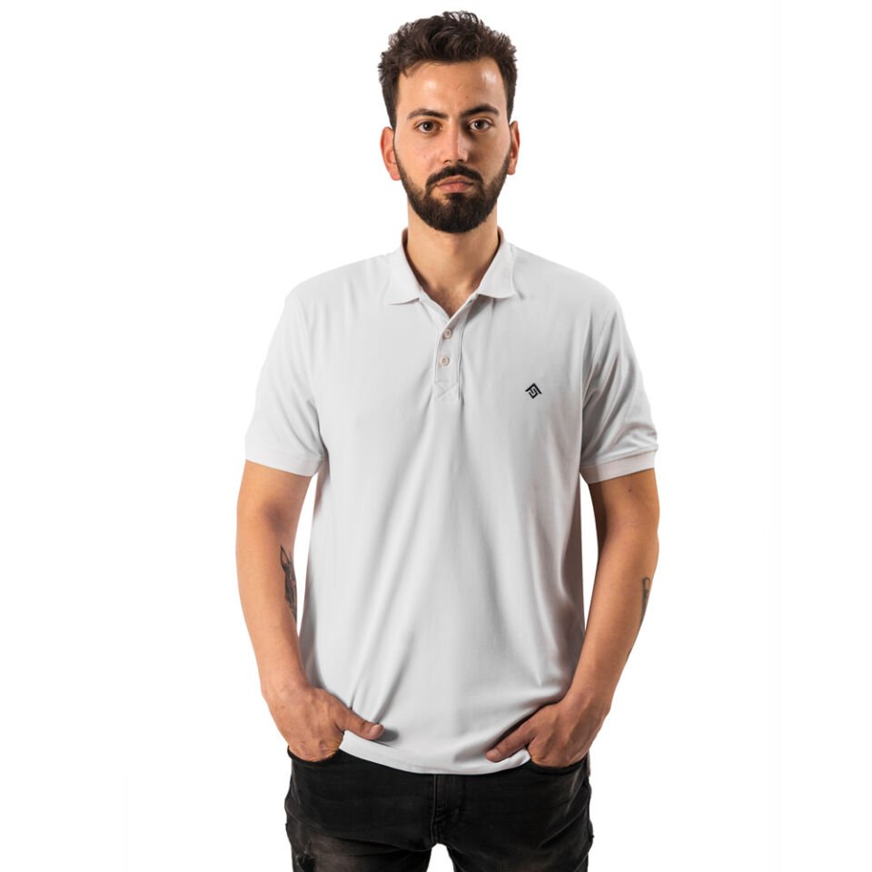 FreeCamp Breeze Erkek Polo T-Shirt-BEYAZ