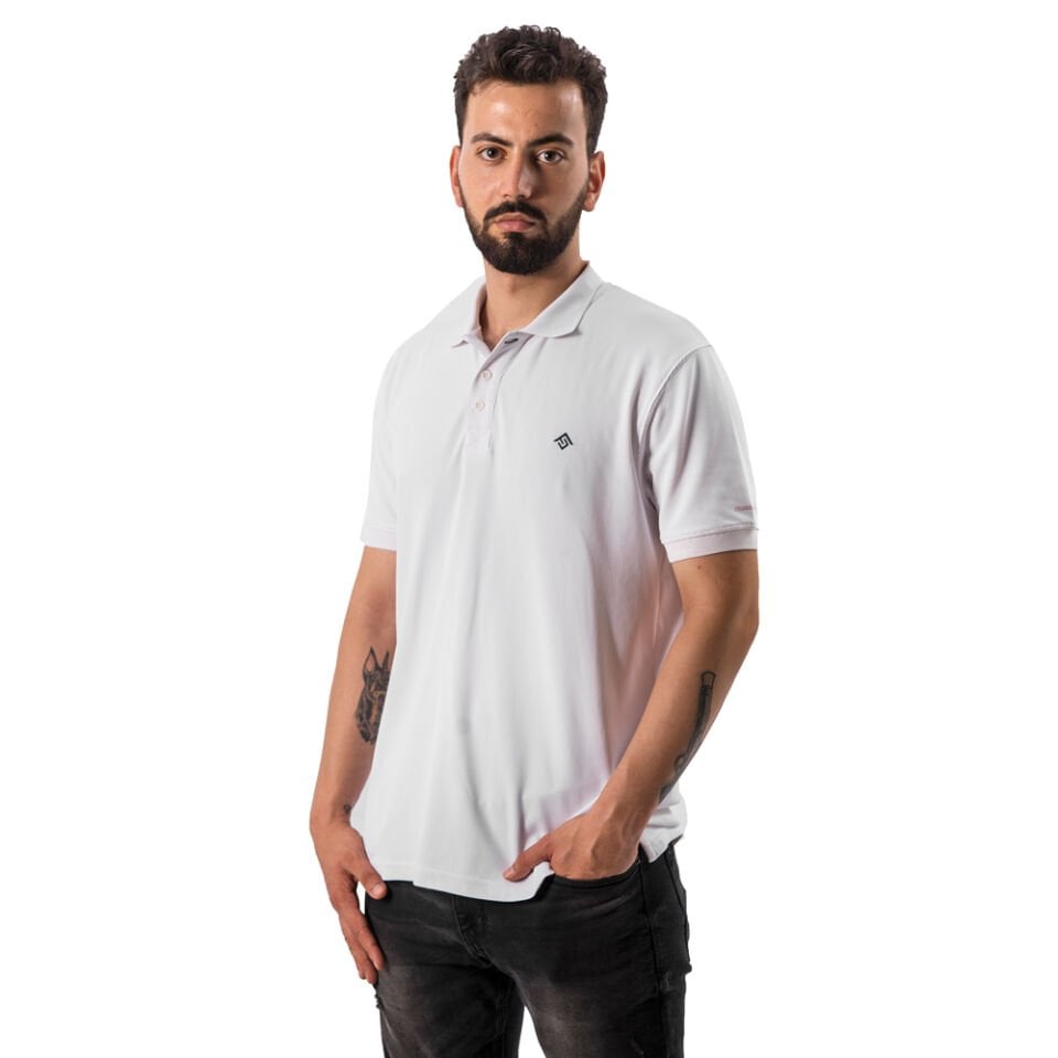 FreeCamp Breeze Erkek Polo T-Shirt-BEYAZ