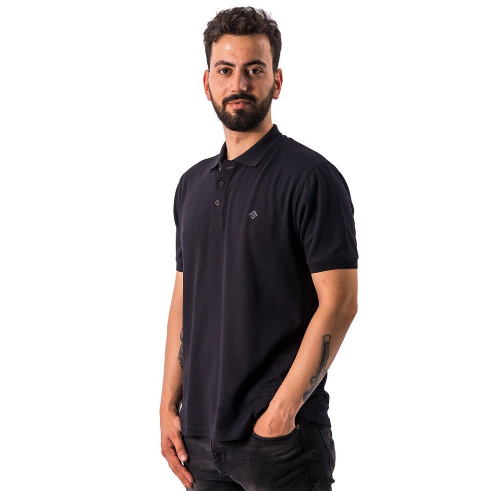 FreeCamp Breeze Erkek Polo T-Shirt-SİYAH