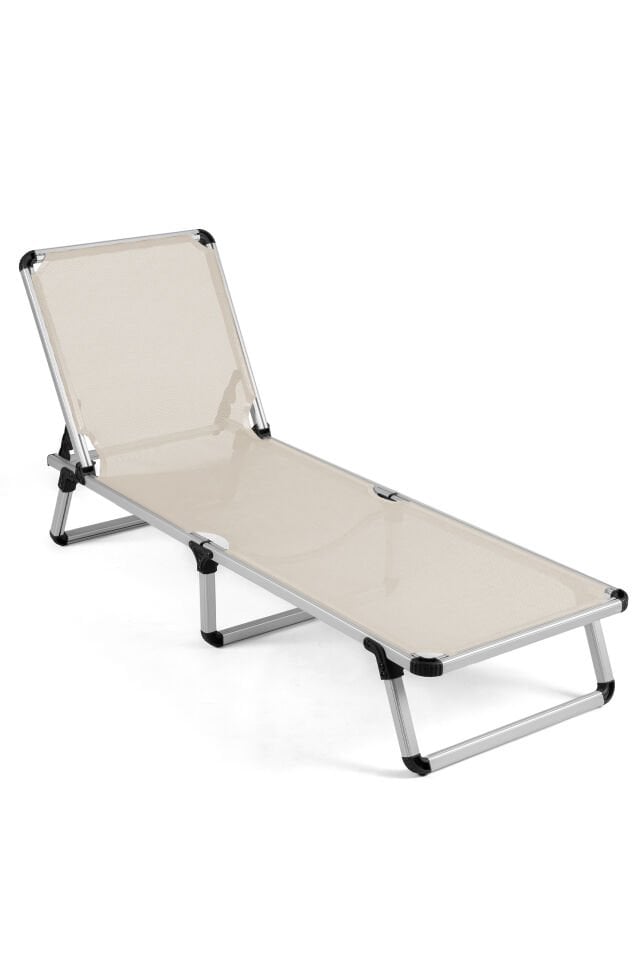 Katlanır Şezlong - Beige
