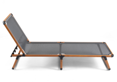 KATLANIR ŞEZLONG - TEAK IN BLACK