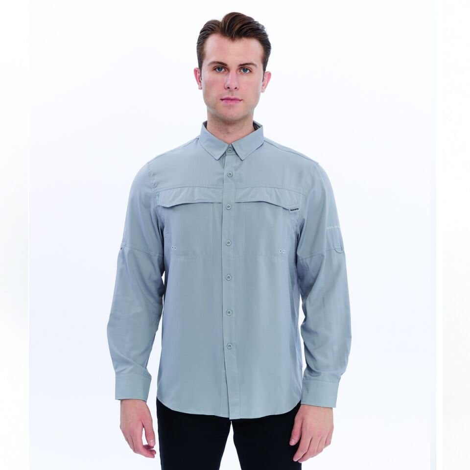FreeCamp Novella Erkek Gömlek-GRİ