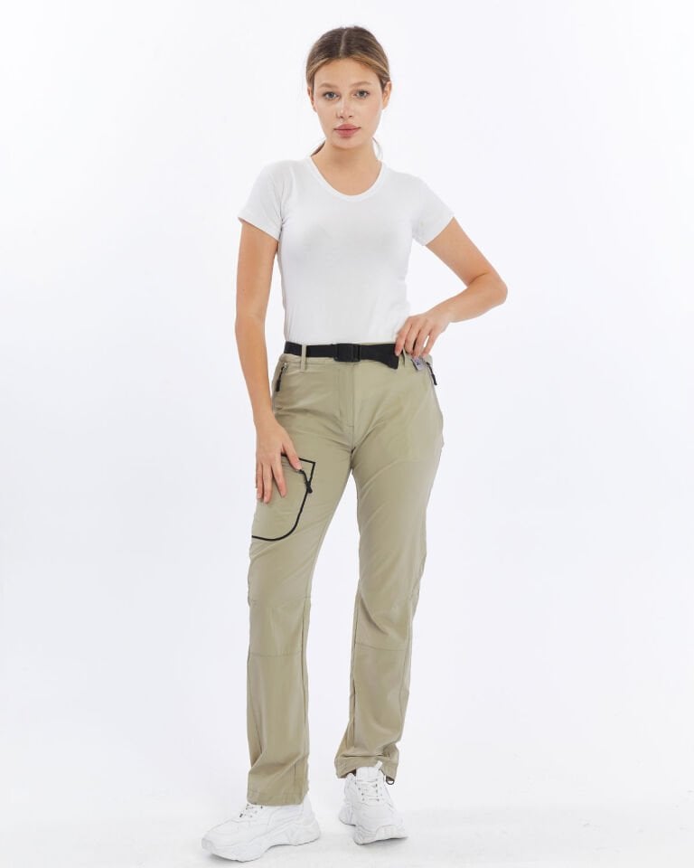 Mapamyumco Quick Dry Kadın Trekking Pantolon-BEJ