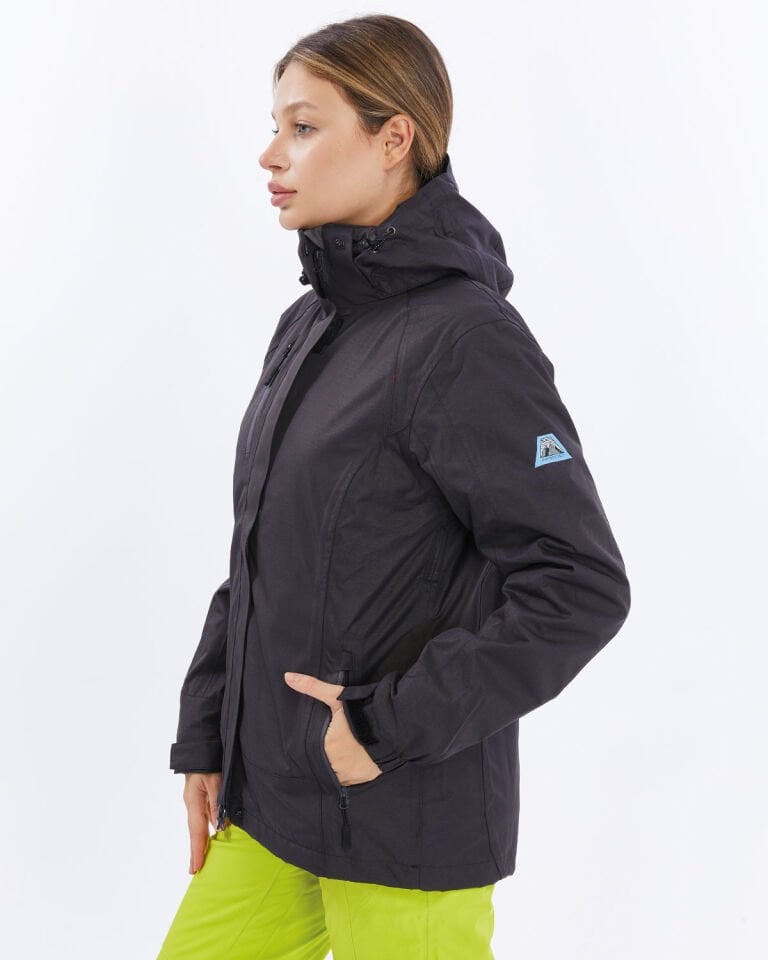 Mapamyumco 3in1 Kadın Mont-SİYAH