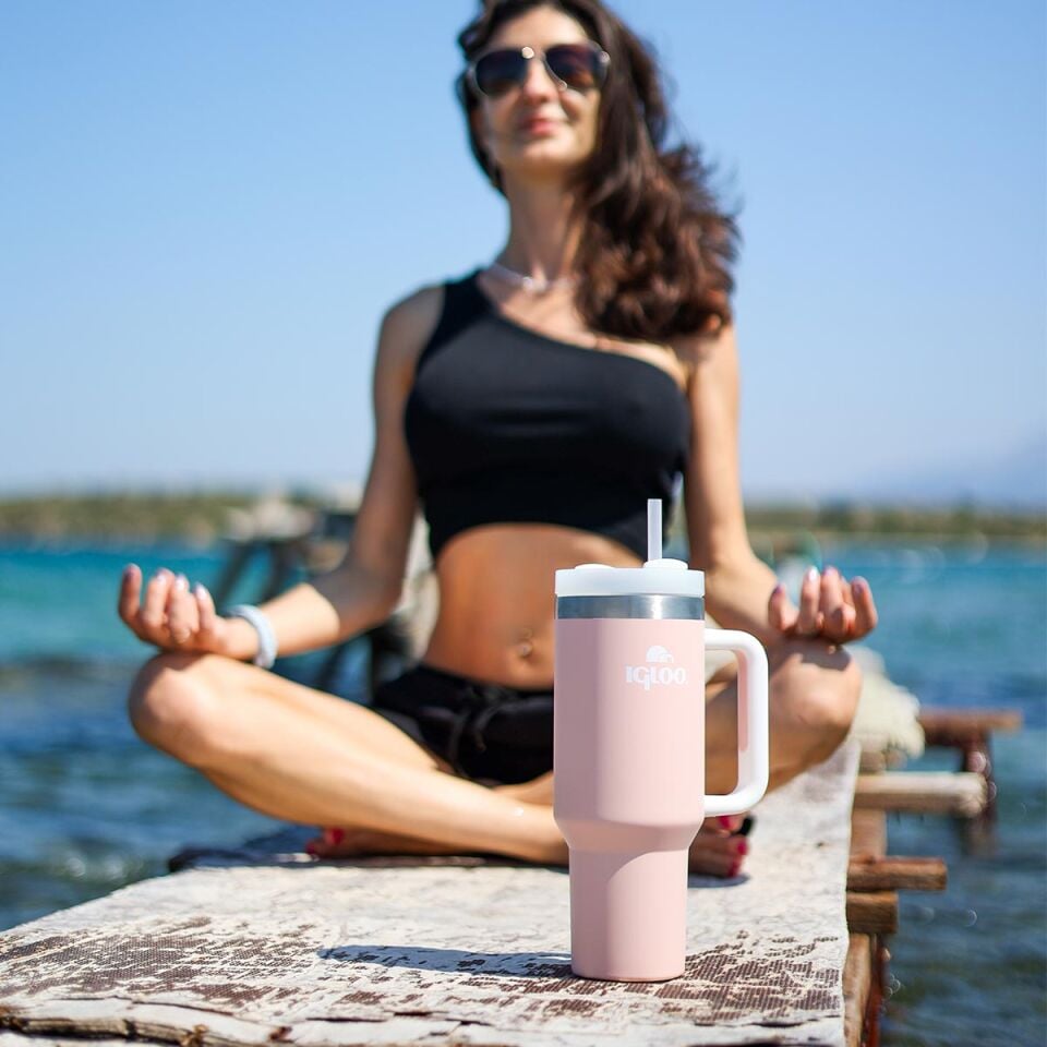 Igloo Stadler Thermo-Mug 1.2 Litre-SOMON BEYAZ