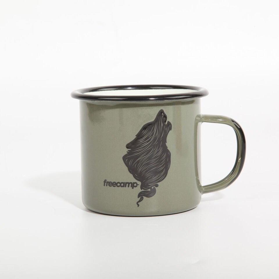 FreeCamp Campers Emaye Mug 350ml-YEŞİL
