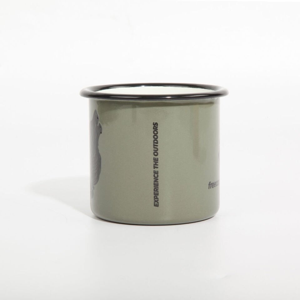 FreeCamp Campers Emaye Mug 350ml-YEŞİL
