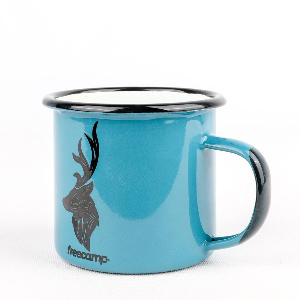 FreeCamp Campers Emaye Mug 350ml-MAVİ